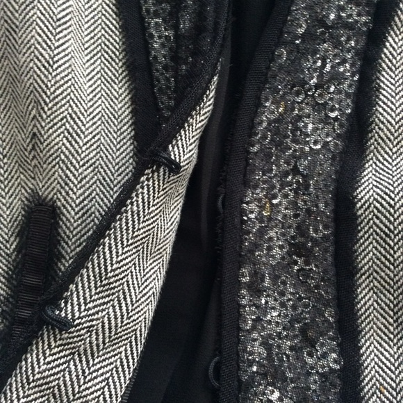 WHBM Herringbone Lace & Sequin Blazer - Picture 5 of 6